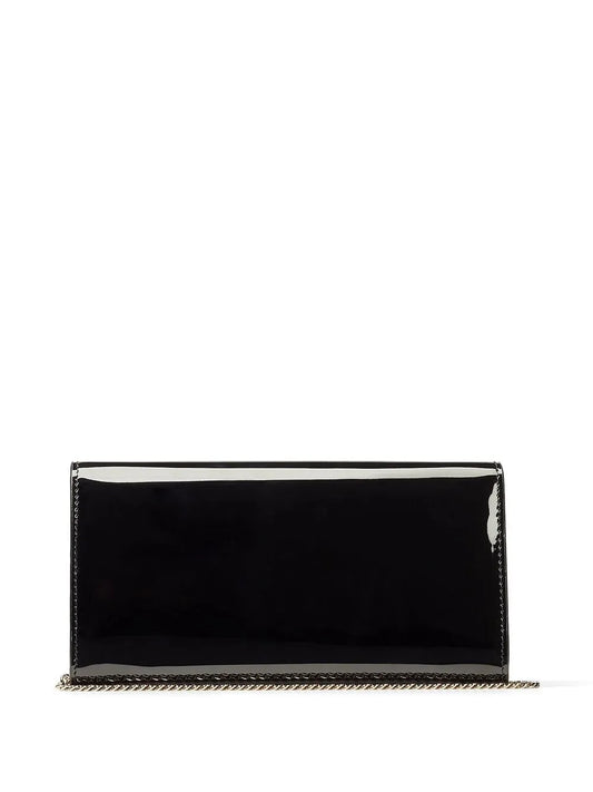 Jimmy ChooEmmie patent leather clutch bag