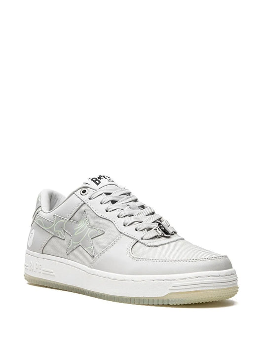 A Bathing Ape?Bape Sta #1 M2 Gray Sneakers Floriamart