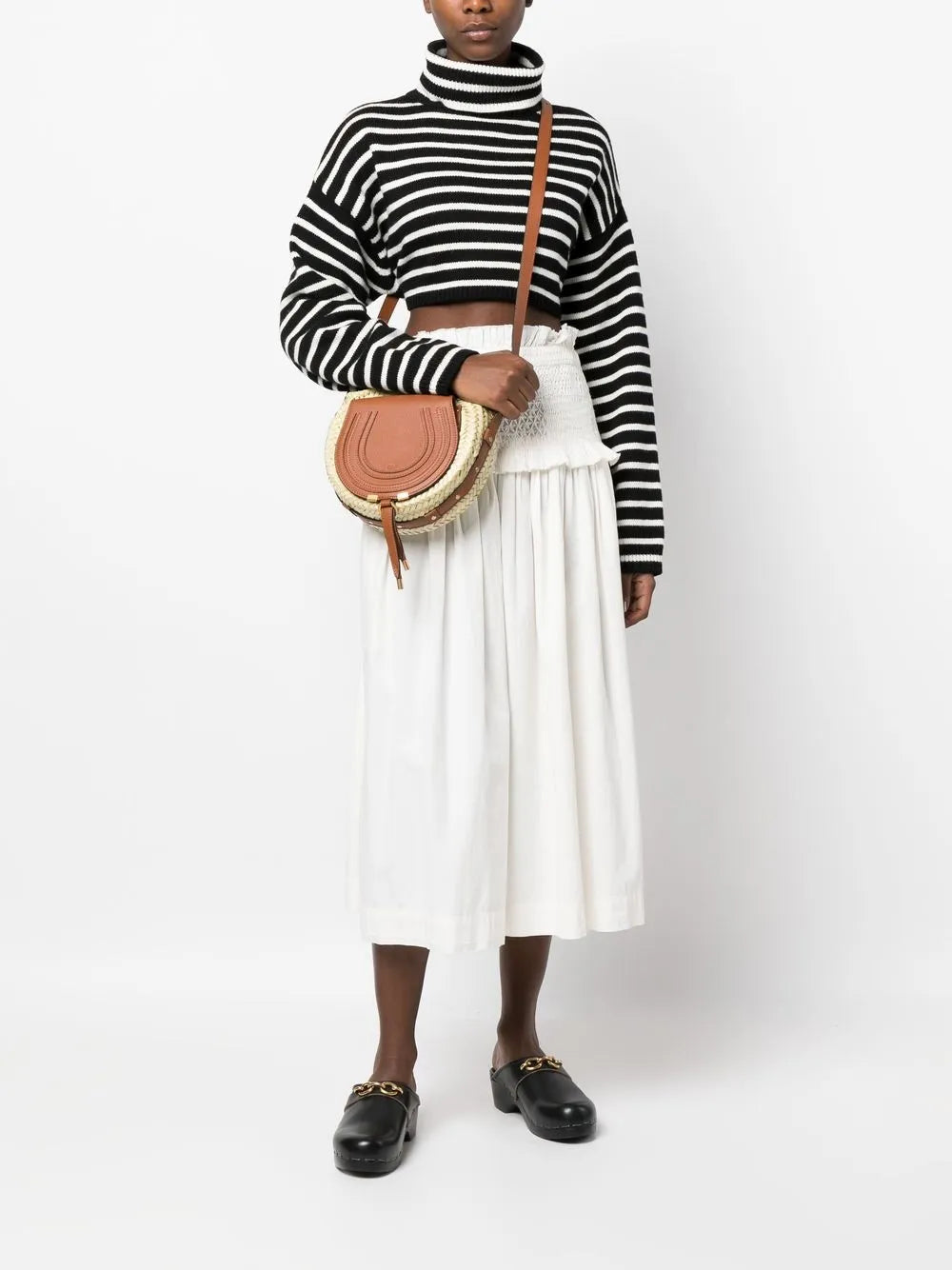 Chloarci Raffia crossbody bag