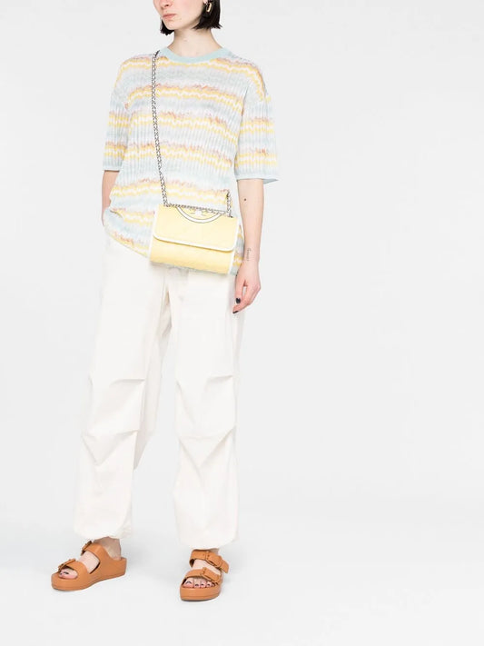 Tory Burchembossed and quilted cross-body bag
