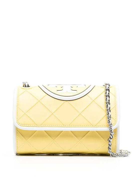 Tory Burchembossed and quilted cross-body bag