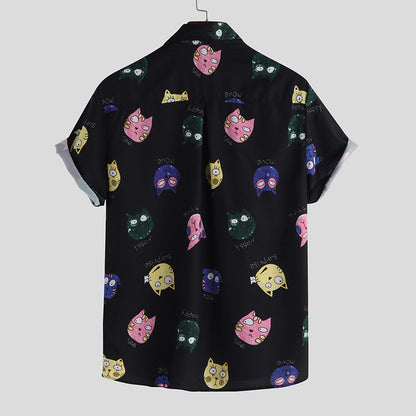 Slim Tops men shirts Printed floriamart