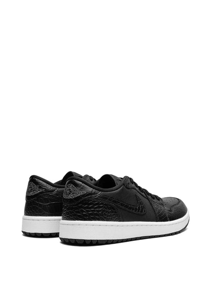 Air Jordan 1 Golf Low Black Croc Sneakers