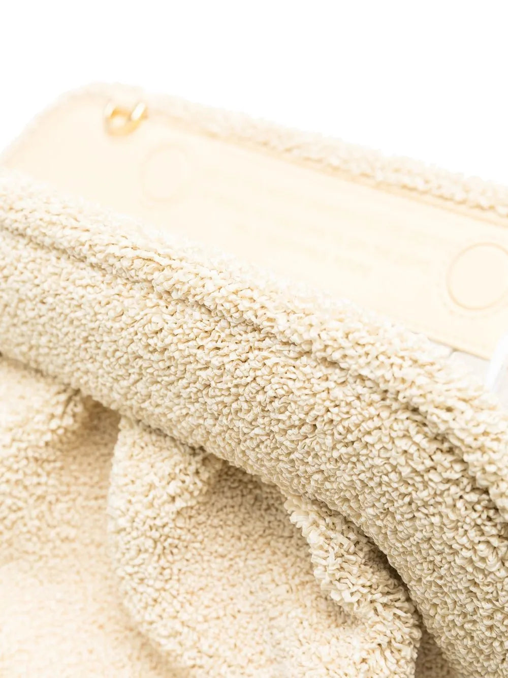 Themoire-fur clutch bag