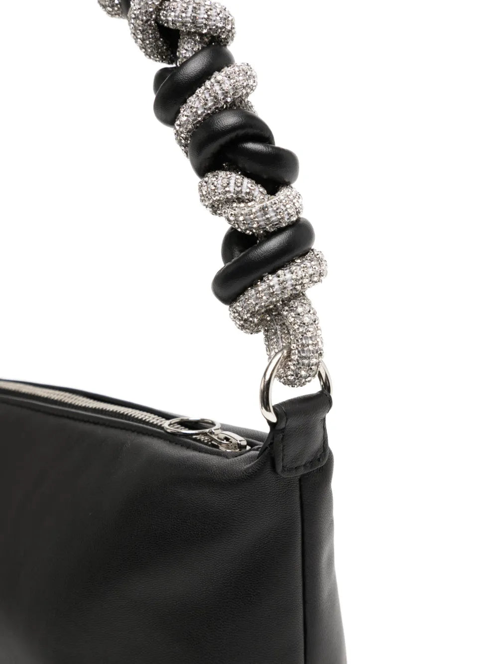 Karacrystal-embellished shoulder bag