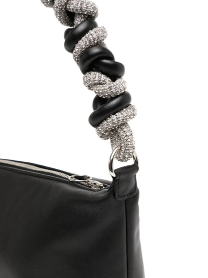 Karacrystal-embellished shoulder bag