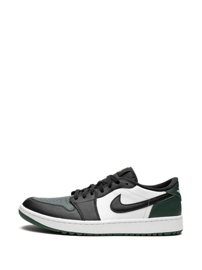 Air Jordan 1 Low G White/Black/Noble Green/Pollen Sneakers