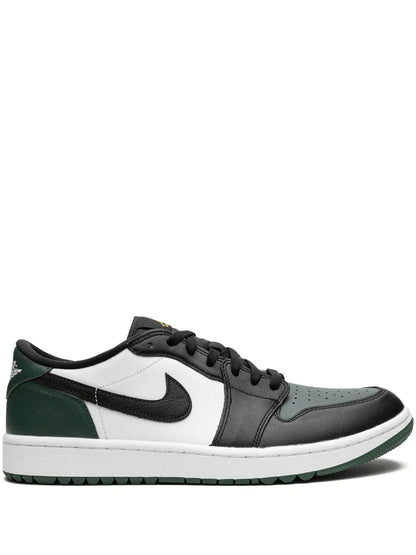 Air Jordan 1 Low G White/Black/Noble Green/Pollen Sneakers