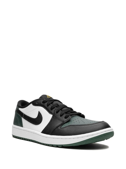Air Jordan 1 Low G White/Black/Noble Green/Pollen Sneakers