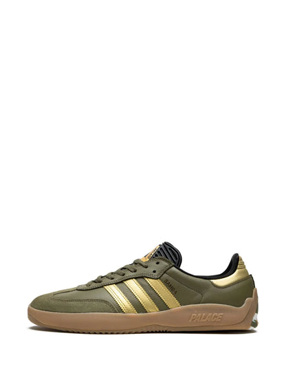 adidas X Palace Puig Samba Olive Gold Sneakers