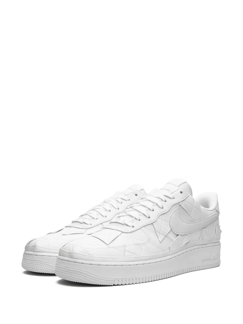 Nike X Billie Ellish Air Force 1 Low Triple White Sneakers floriamart.shop