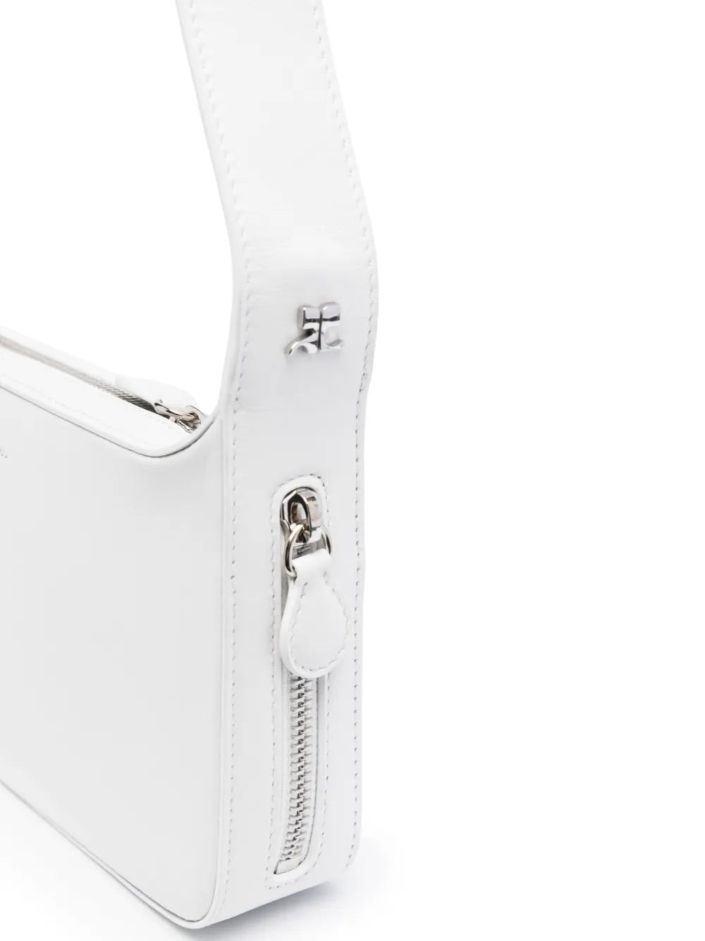 Courreszip-fastening shoulder bag