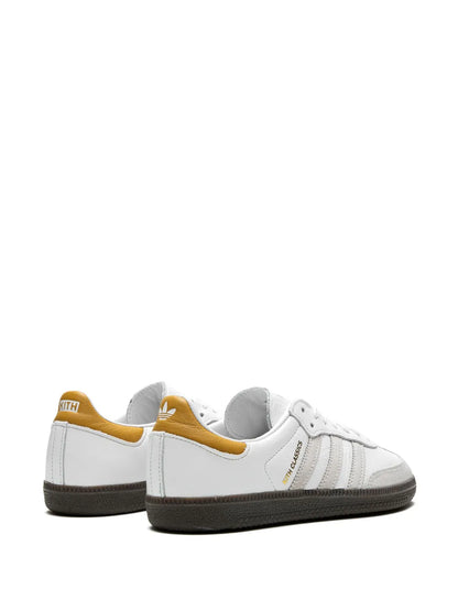 adidas X Kith Samba ?hite/Grey/Gold?Sneakers