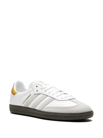 adidas X Kith Samba ?hite/Grey/Gold?Sneakers