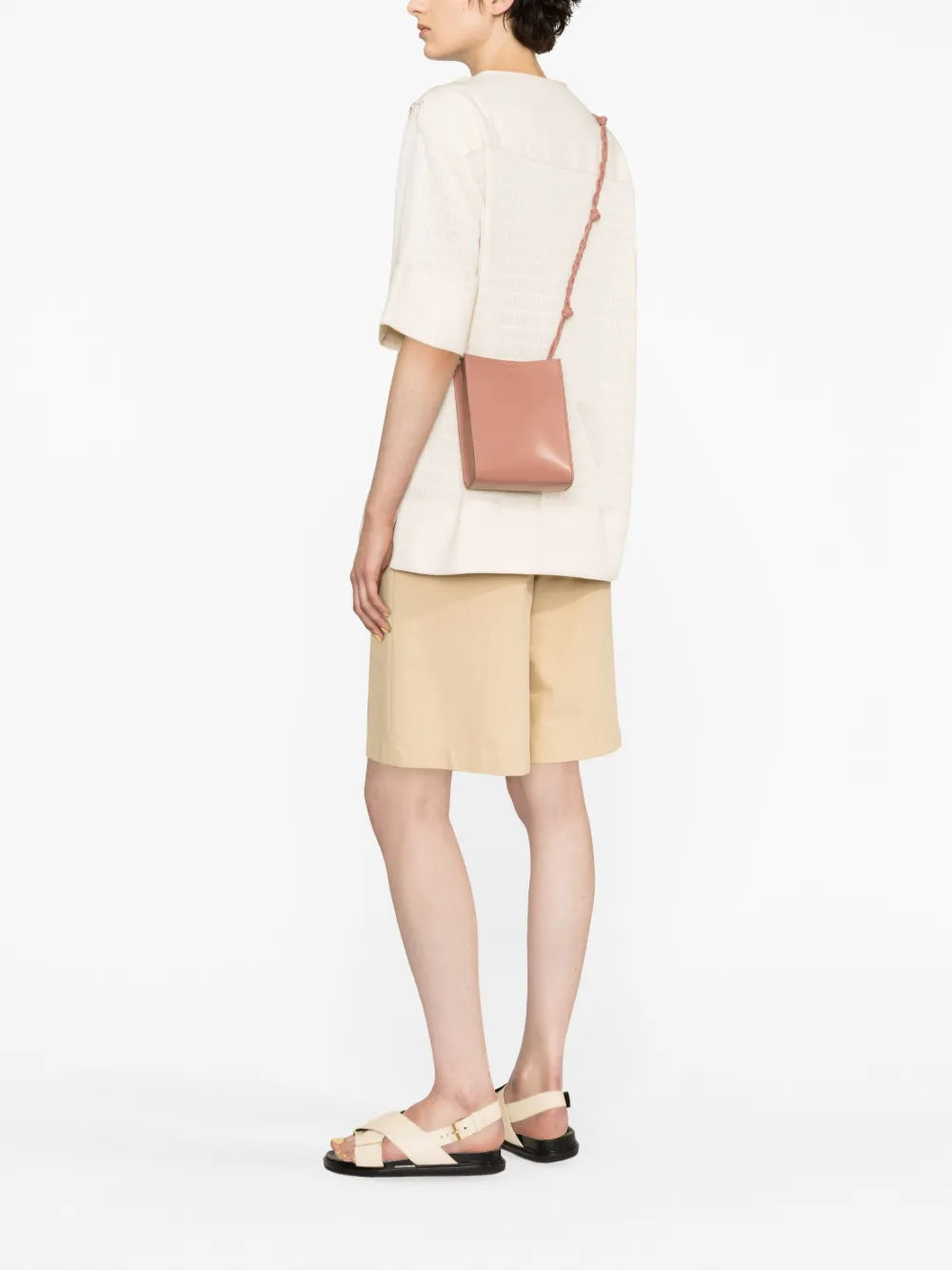 Jil Sandersmall Tangle leather crossbody bag floriamart.shop