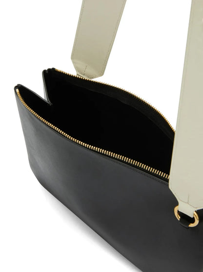 RunwayJil SanderLink LG logo-strap leather crossbody bag