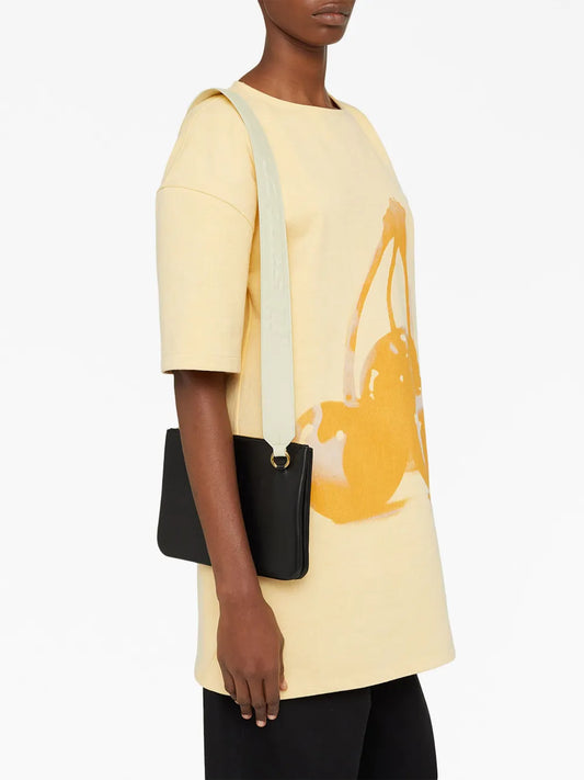RunwayJil SanderLink LG logo-strap leather crossbody bag