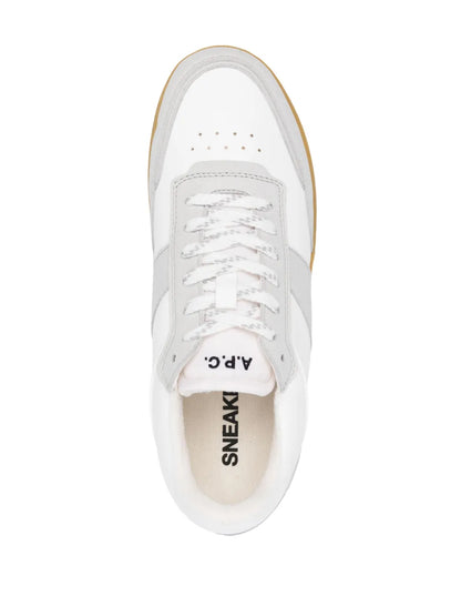A.P.C. Logo-Print Lace-Up Sneakers Floriamart