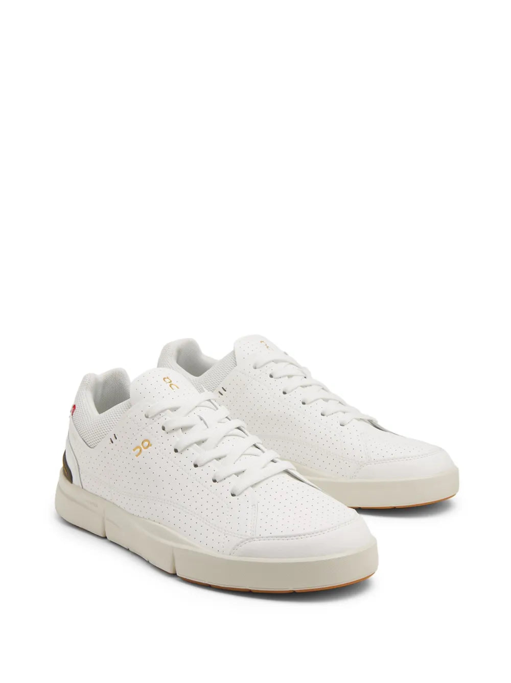 On Running Logo-Print Perforated Low-Top Sneakers floriamart.shop
