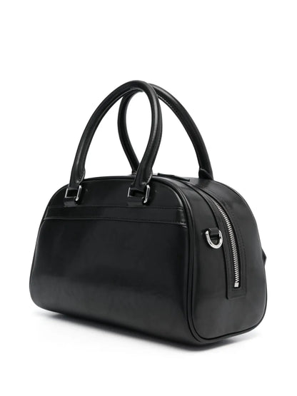 Kenzologo-plaque faux-leather tote bag