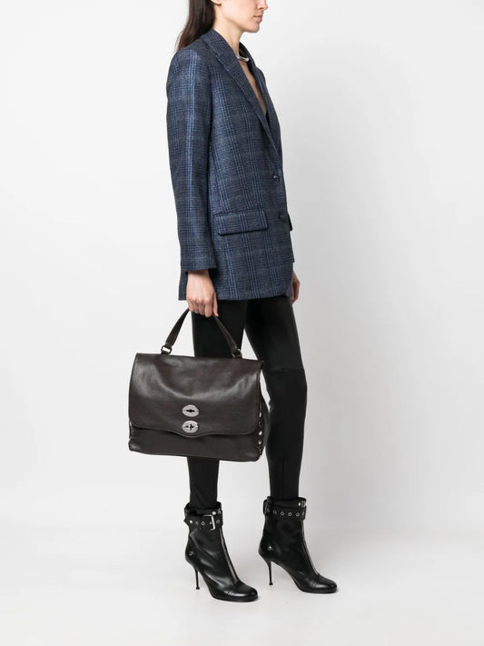 New SeasonZanellatolarge Postina leather tote bag