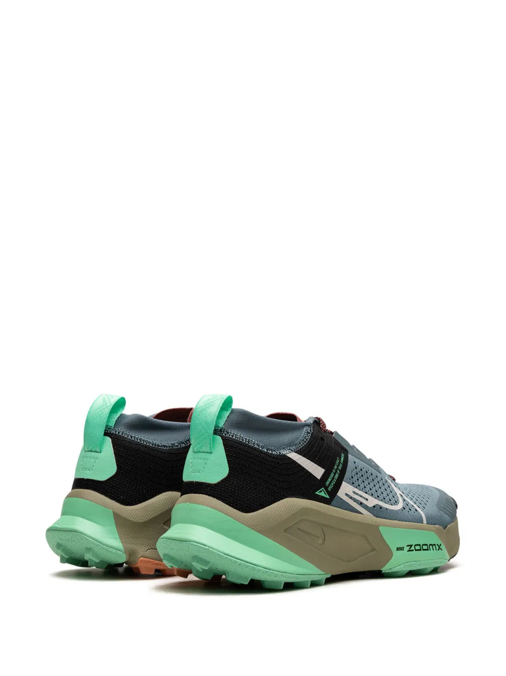 Nike Zoomx Zegama Trail Light Slate/Grey/Glow Green/Bone/Black Sneakers floriamart.shop
