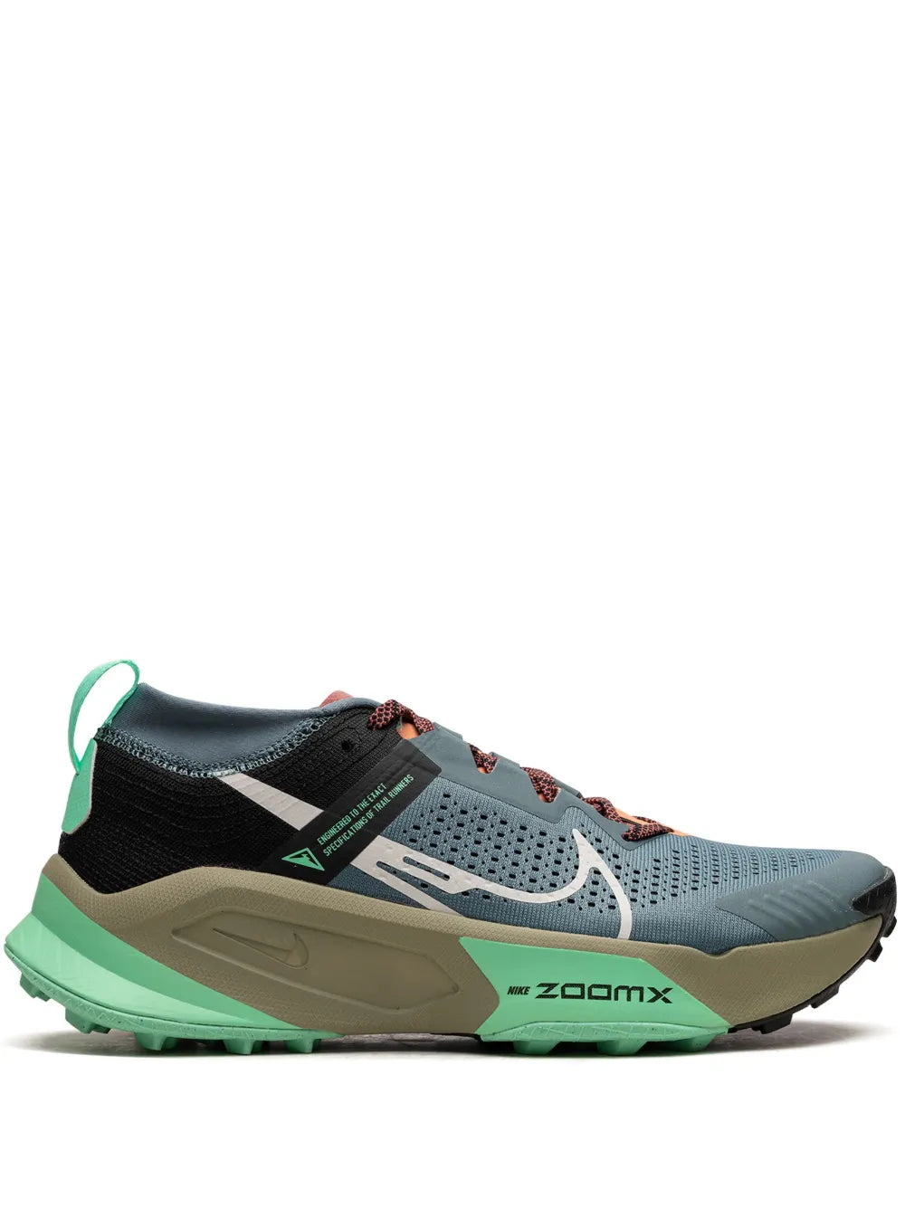 Nike Zoomx Zegama Trail Light Slate/Grey/Glow Green/Bone/Black Sneakers floriamart.shop