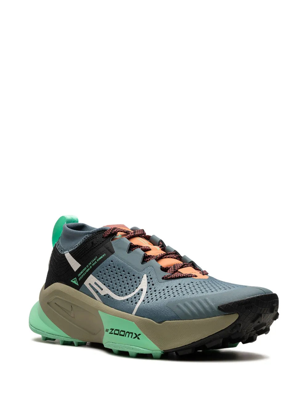 Nike Zoomx Zegama Trail Light Slate/Grey/Glow Green/Bone/Black Sneakers floriamart.shop