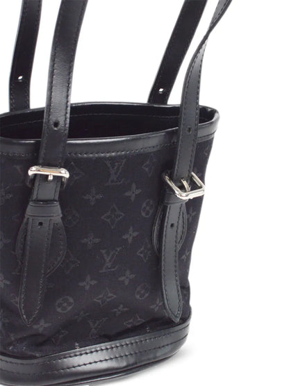 Pre-OwnedLouis Vuitton Pre-Owned2001 mini satin bucket bag