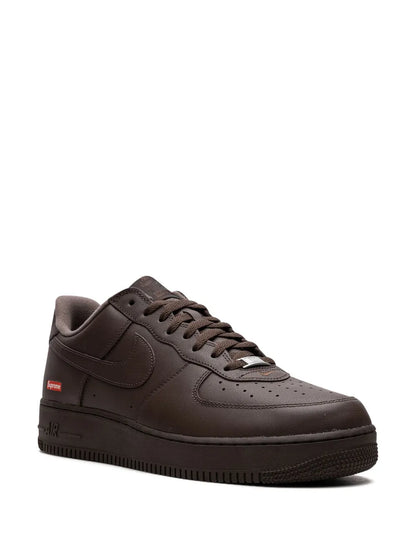 Nike X Supreme Air Force 1 Brown Sneakers floriamart.shop