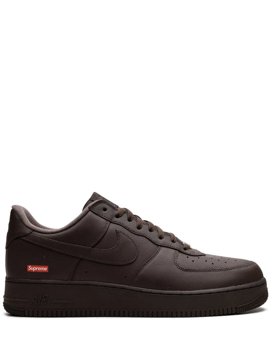 Nike X Supreme Air Force 1 Brown Sneakers floriamart.shop