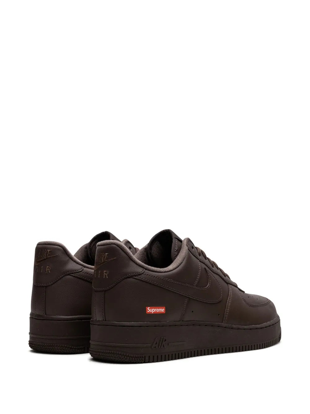Nike X Supreme Air Force 1 Brown Sneakers floriamart.shop