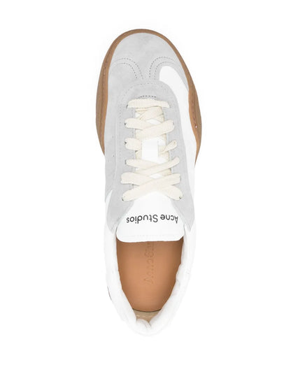 Acne Studios Panelled-Design Leather Sneakers Floriamart
