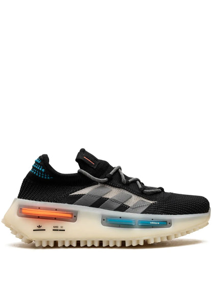 adidas Nmd S1 adidas Nmd S1 Core Black Blue Orange Sneakers Floriamart