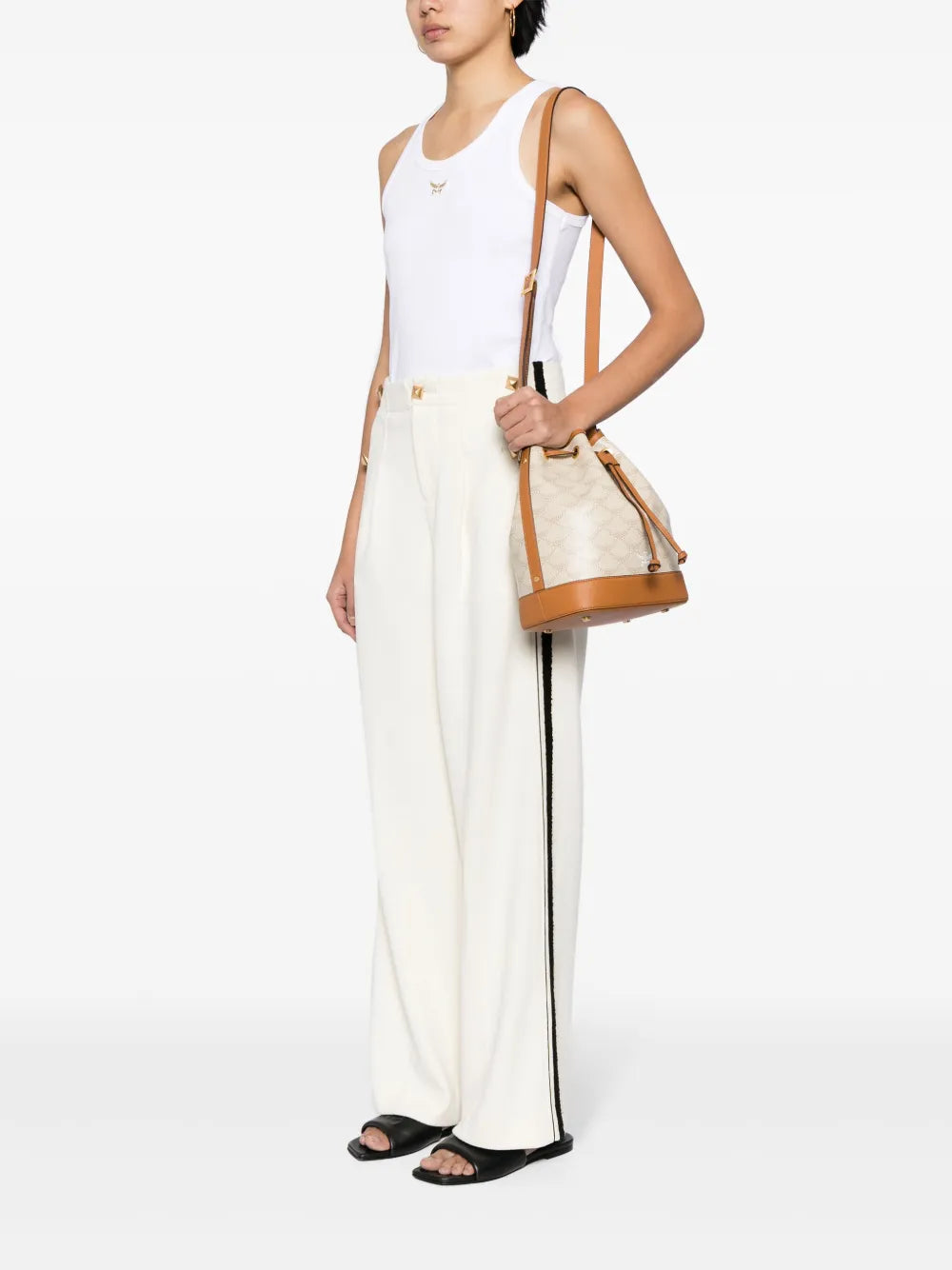 MCMmedium Ella Lauretos monogram crossbody bag