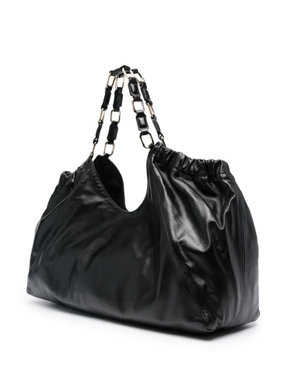 ANINE BINGlogo-embossed leather tote bag