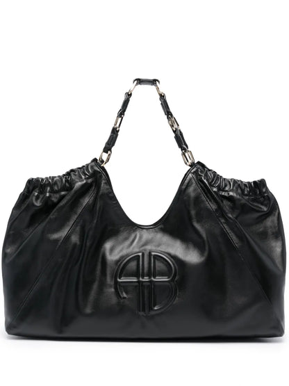 ANINE BINGlogo-embossed leather tote bag