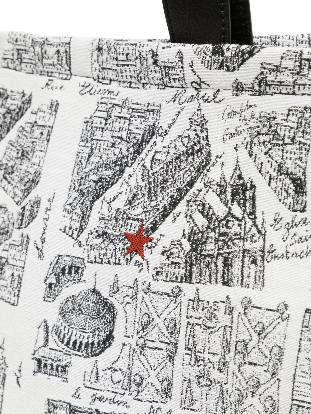 agn b. Map of Paris screen-print tote bag floriamart.shop