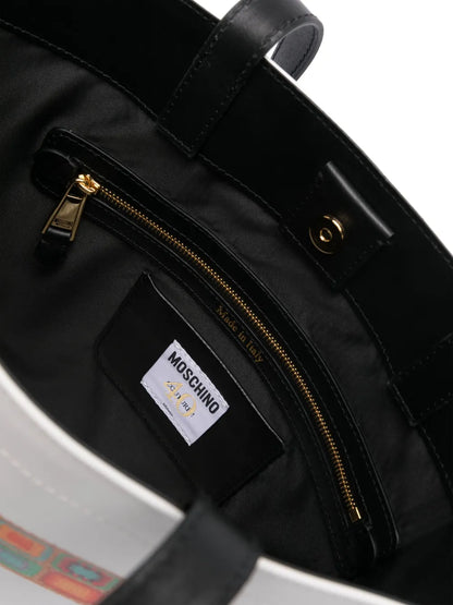 MoschinoHeart of Wool-print shoulder bag