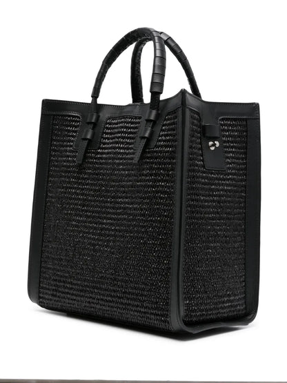 CasadeiBeaurivage raffia tote bag