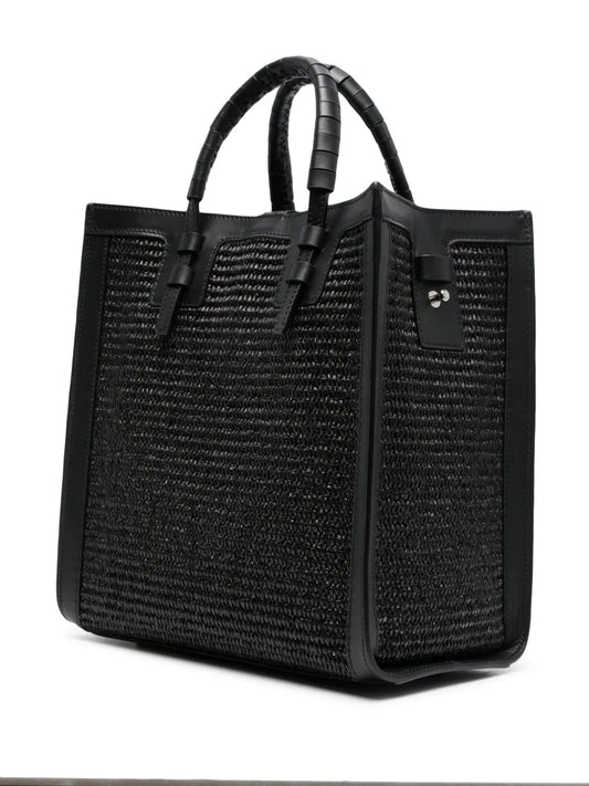 CasadeiBeaurivage raffia tote bag