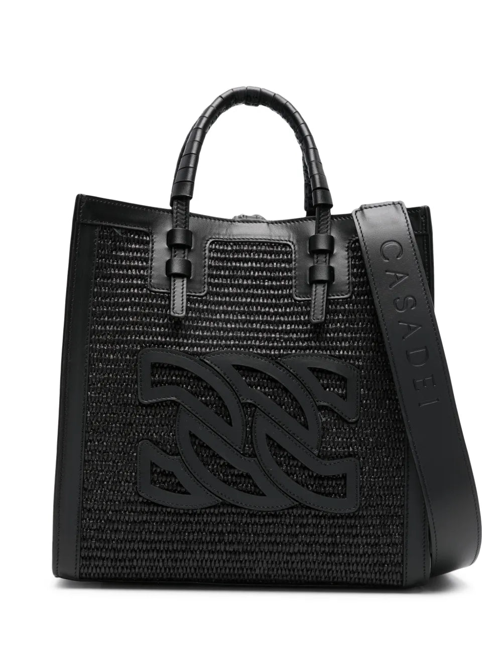 CasadeiBeaurivage raffia tote bag