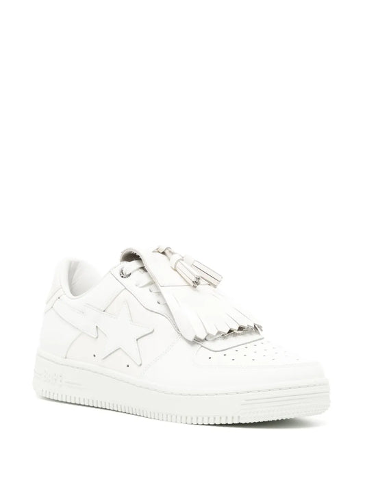 A Bathing Ape?Quilt Tassel Leather Sneakers Floriamart