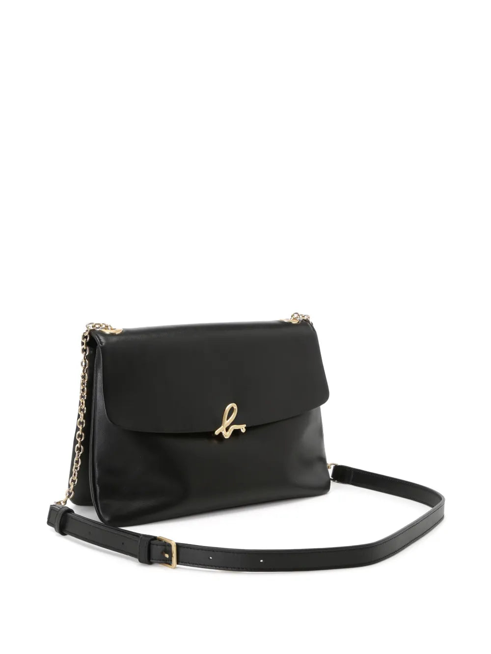 agn b. logo-clasp leather crossbody bag floriamart.shop