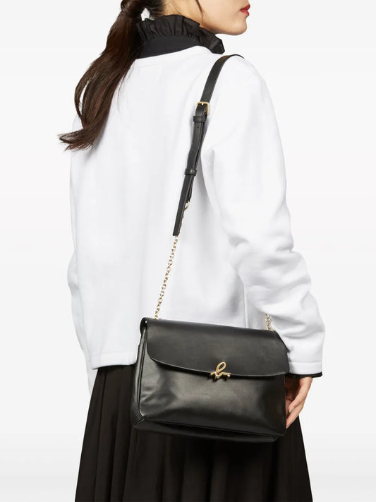 agn b. logo-clasp leather crossbody bag floriamart.shop