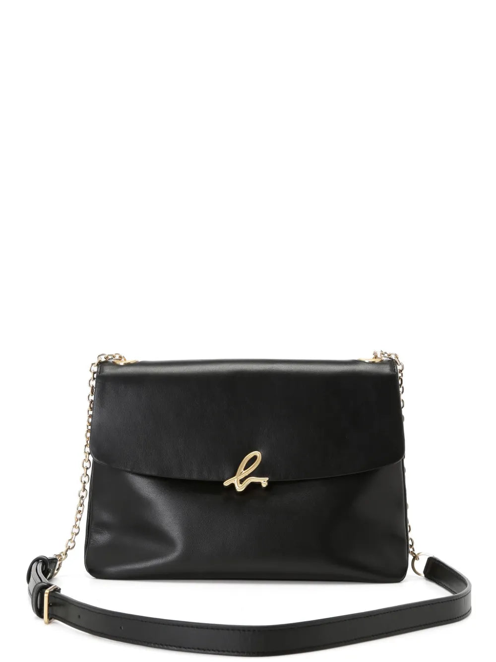 agn b. logo-clasp leather crossbody bag floriamart.shop