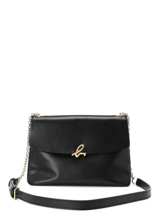 agn b. logo-clasp leather crossbody bag floriamart.shop