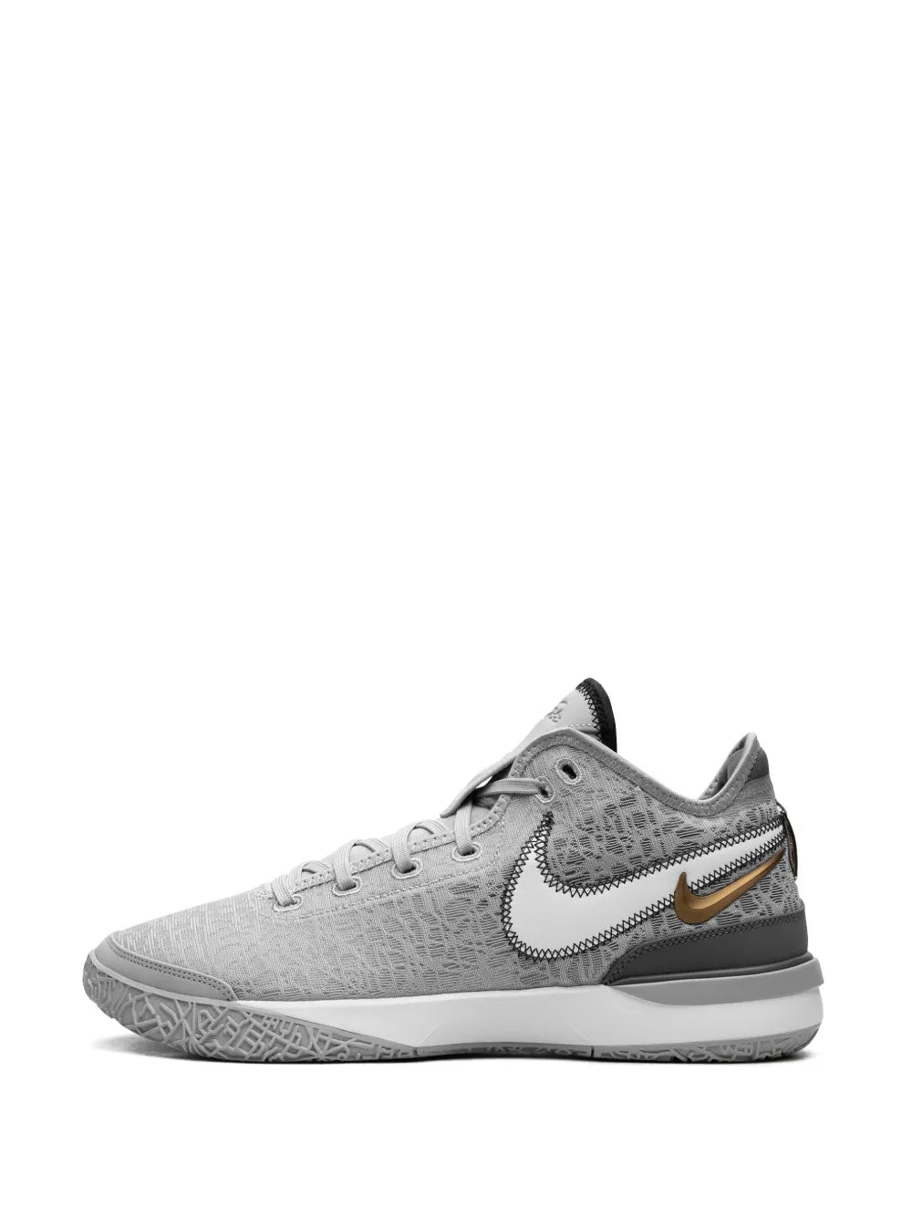Nike Zoom Lebron Nxxt Gen Wolf Grey Metallic Gold floriamart.shop