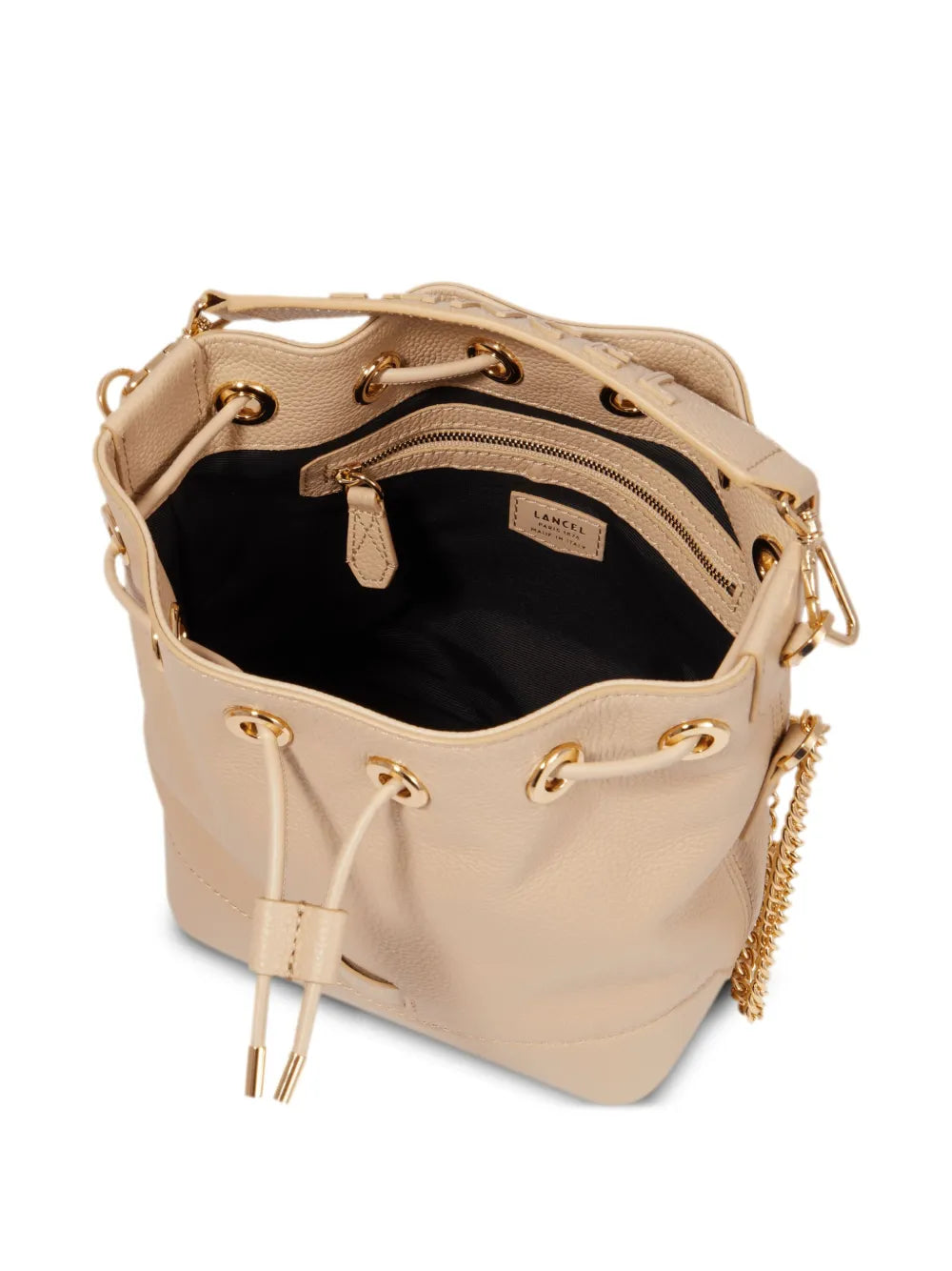 Lancelsmall Ninon leather bucket bag