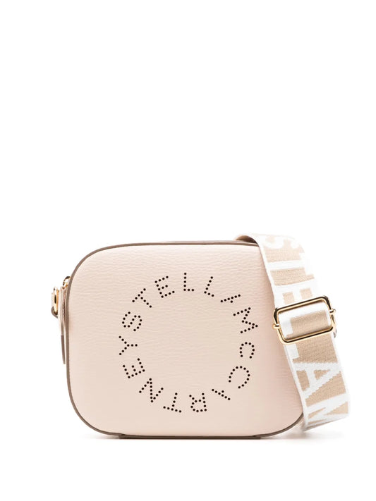 Stella McCartneylogo-perforated faux-leather mini bag